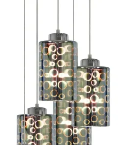 Lampa wisząca z kaskadą kloszy 35-57730 NOCTURNO | Kaja Oświetlenie*Sklep Kaja Fashion