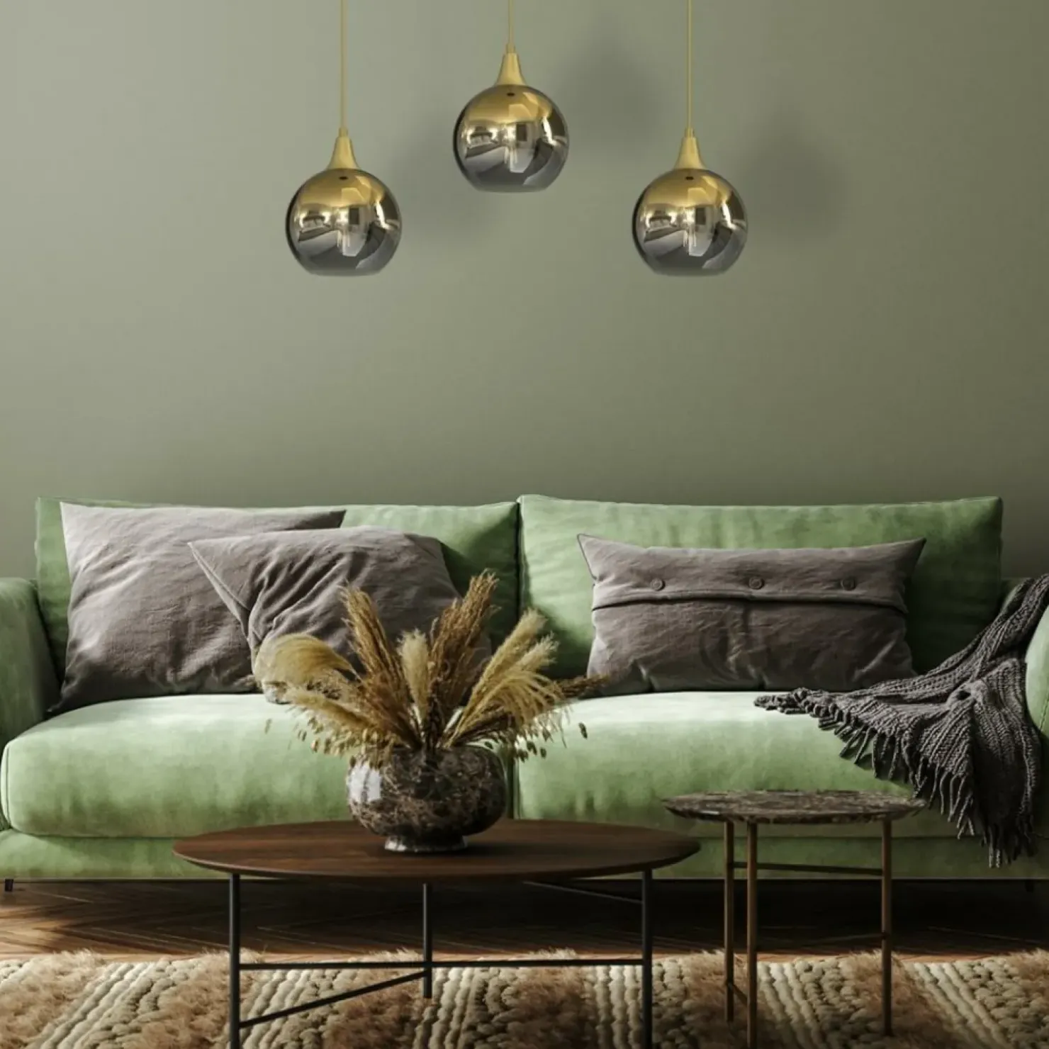Clearance Sklep Kaja Lampa wisząca z kloszami w kształcie kul MLP8402 z serii MONTE | Kaja Oświetleni