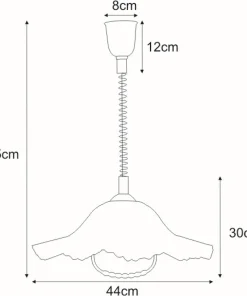 Lampa wisząca z kloszem w stylu vintage K-3261 LAMBADA | Kaja*Sklep Kaja Hot