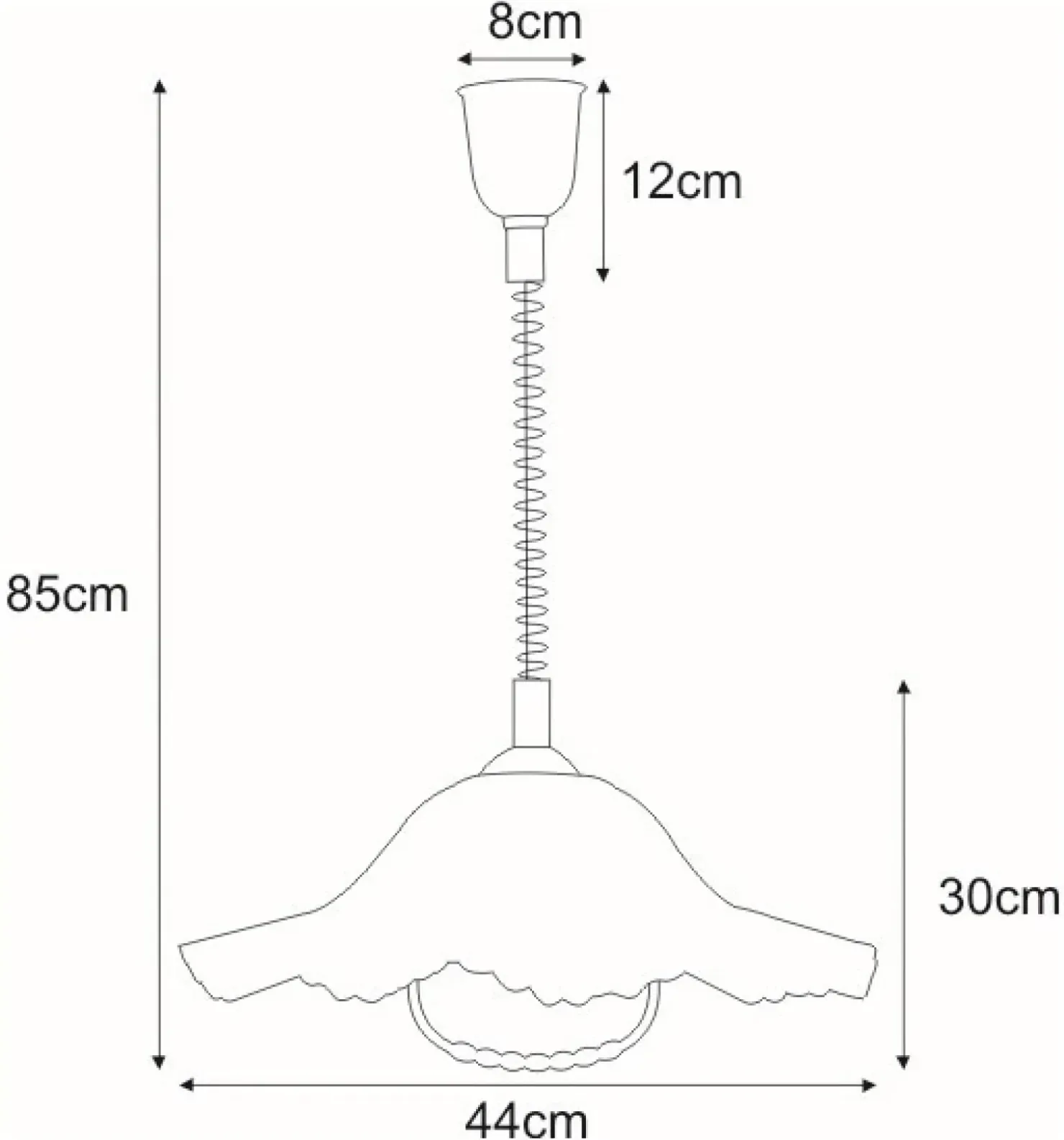 Lampa wisząca z kloszem w stylu vintage K-3261 LAMBADA | Kaja*Sklep Kaja Hot