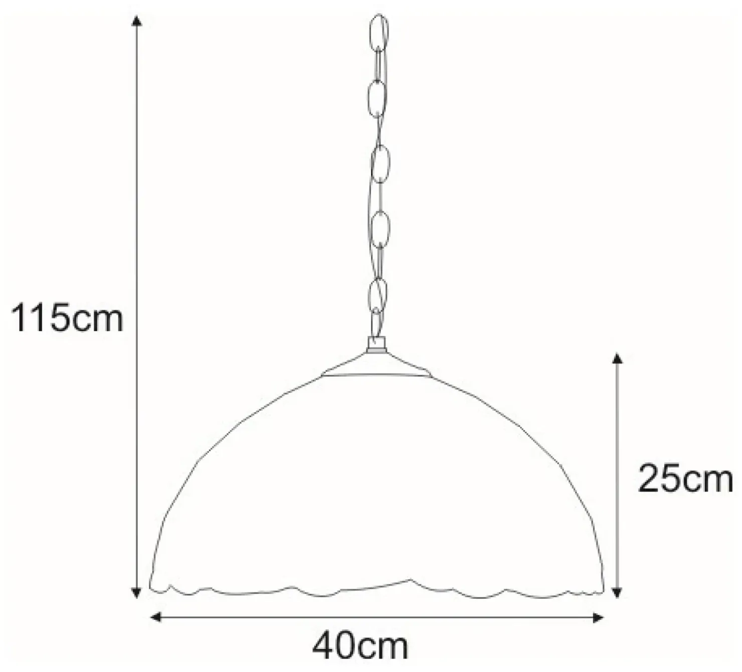 Lampa wisząca z kloszem w stylu art deco K-P162166 PAPI | Kaja*Sklep Kaja Shop