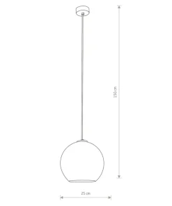 Sale Sklep Kaja Lampa wisząca z kloszem ze szkła metalizowanego 9056 | Kaja chrom