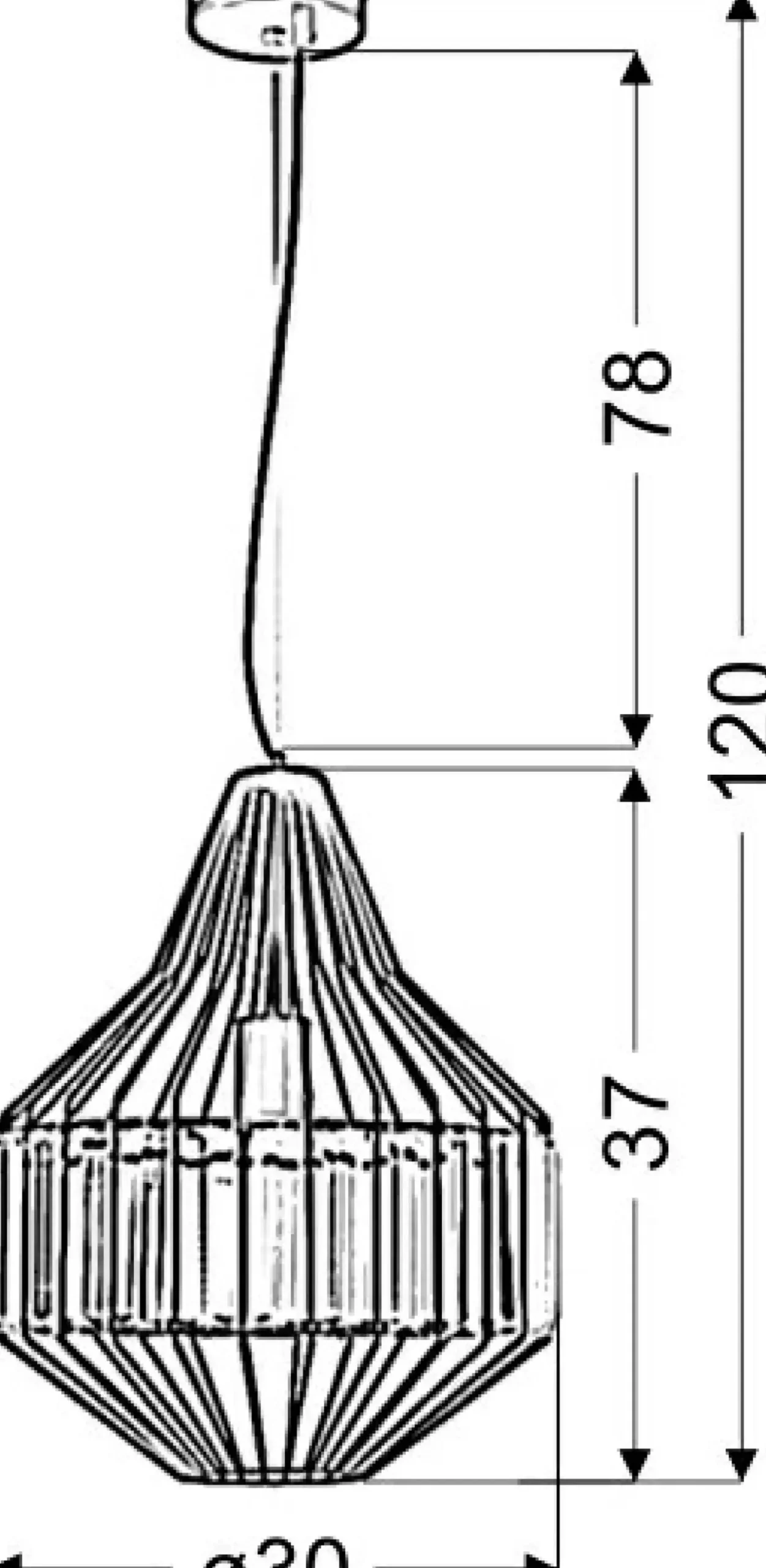 Lampa wisząca z koszykiem z kryształkami 31-55163 ALVARO | Kaja*Sklep Kaja Sale