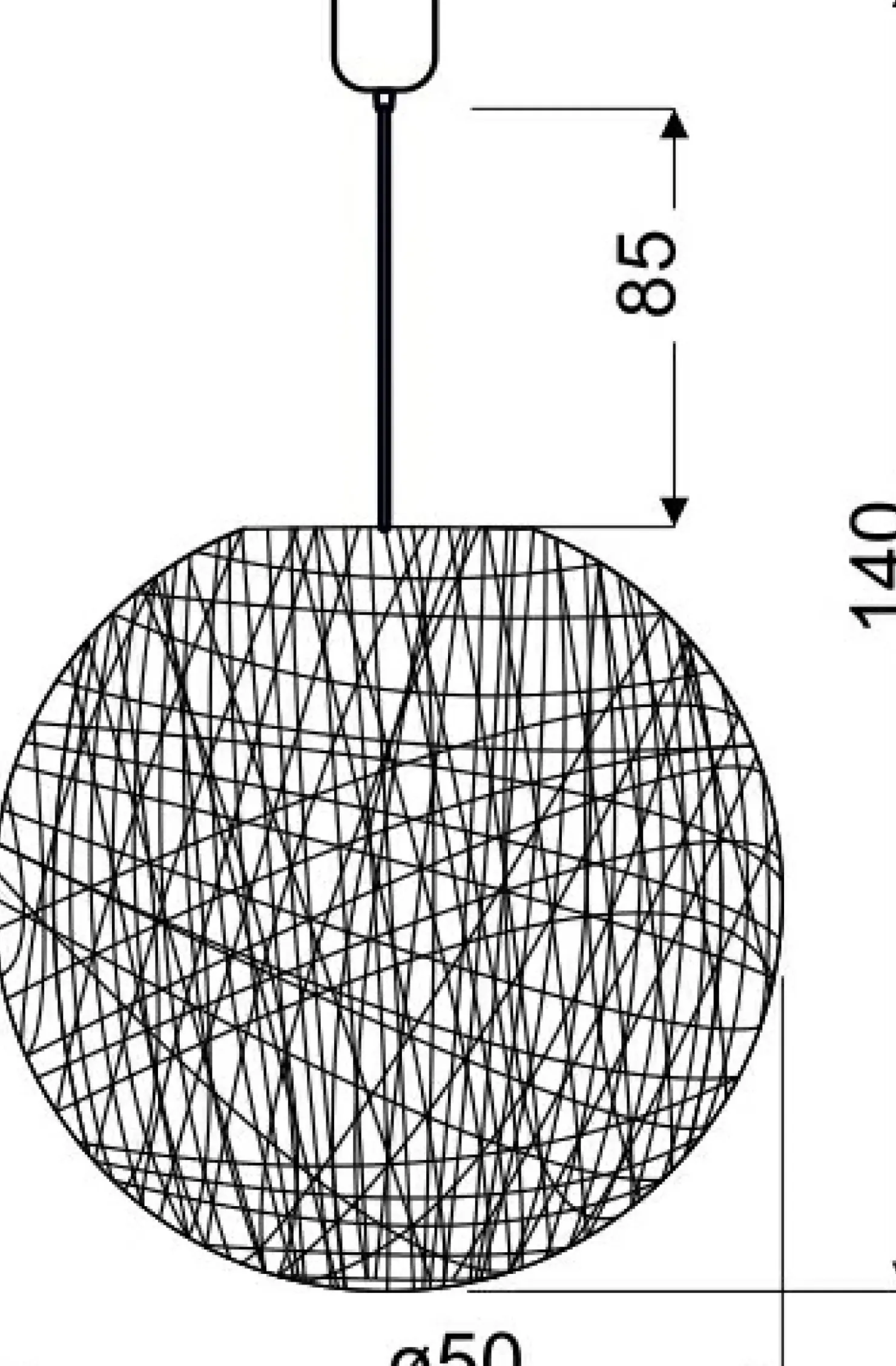 Lampa wisząca z kulistym abażurem 31-26906 CARUBA | Kaja Oświetlenie*Sklep Kaja Clearance