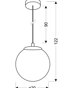 Lampa wisząca z kulistym kloszem 31-43085 GAZE | Kaja Oświetlenie*Sklep Kaja Shop
