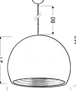 Lampa wisząca z odbłyśnikiem w kloszu 31-24930 PICTOR | Kaja*Sklep Kaja Sale