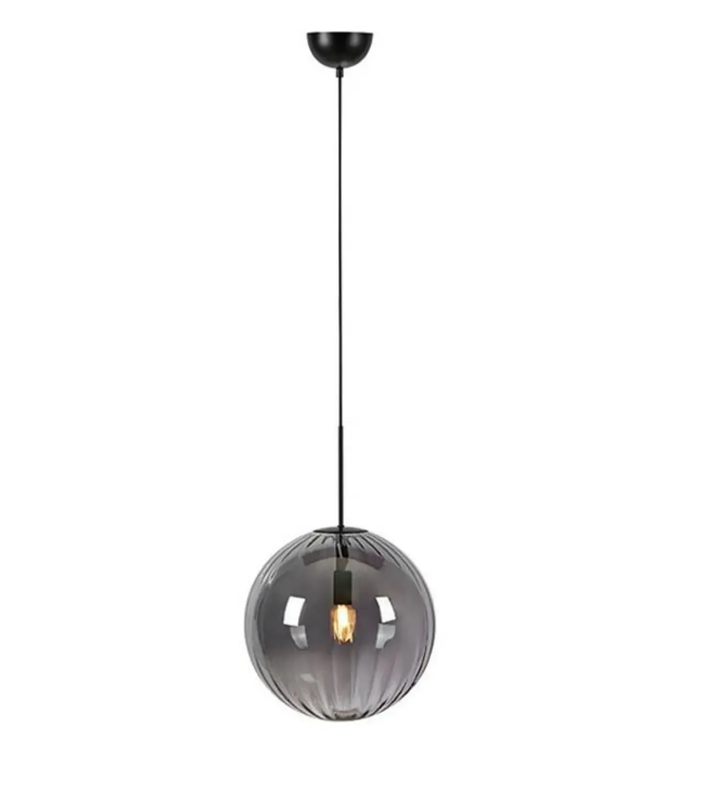 Best Sale Sklep Kaja Lampa wisząca z okrągłym, ciemnym kloszem 108762 z serii FENGA