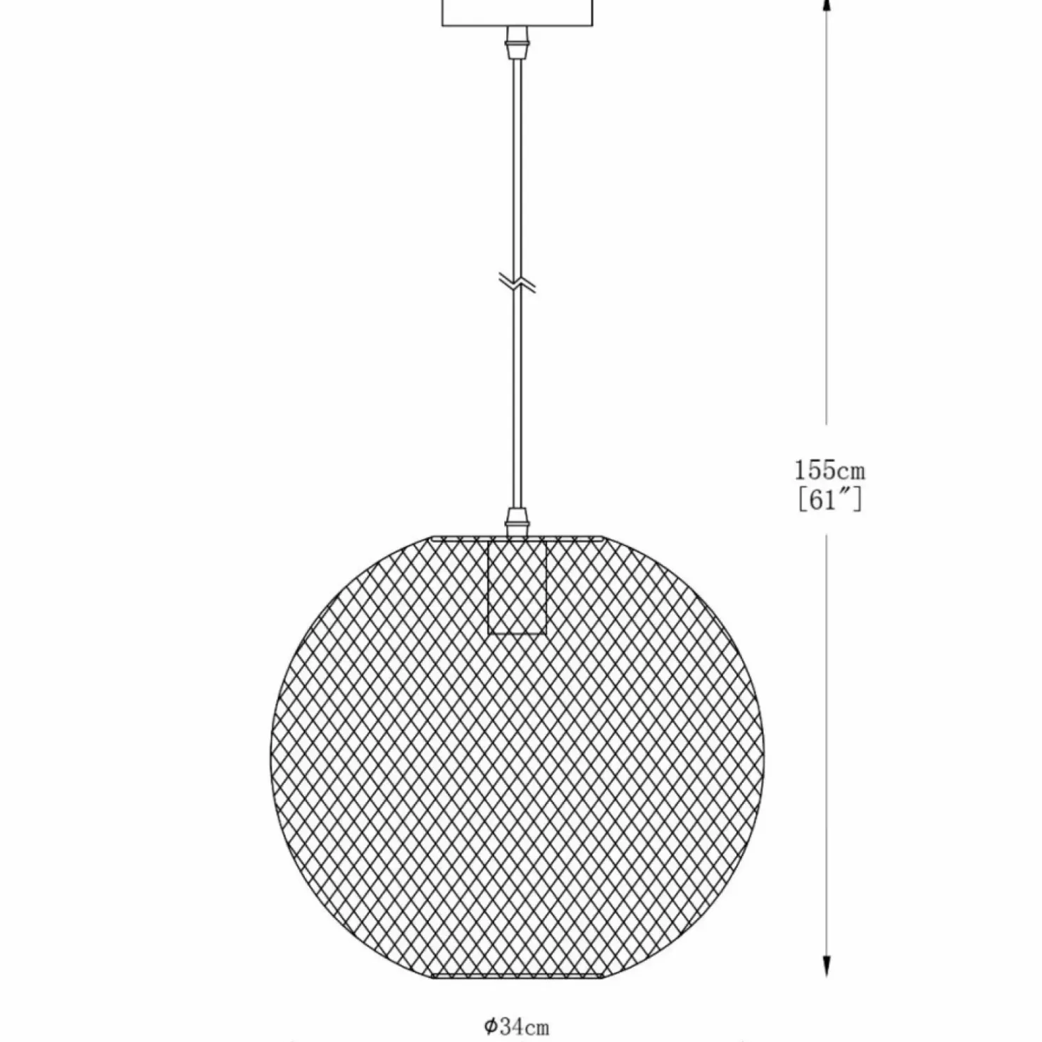 Cheap Sklep Kaja Lampa wisząca z okrągłym, drucianym kloszem ZM A8129L-BK z serii ORION