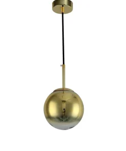 Hot Sklep Kaja Lampa wisząca z okrągłym, złotym kloszem LP-2844/1P S GD z serii PALLA