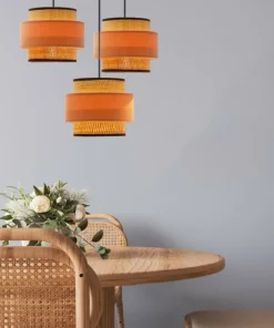 Lampa wisząca z łososiowym akcentem 33-25463 NANI | Kaja Oświetlenie*Sklep Kaja Online