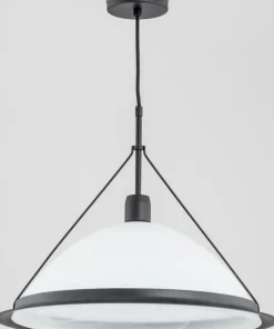 Clearance Sklep Kaja Lampa wisząca z ozdobną obręczą na kloszu AL 60534 | Kaja