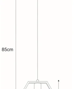 New Sklep Kaja Lampa wisząca z ozdobną ramką heksagon K-4720 HONEY | Kaja Oświetlenie