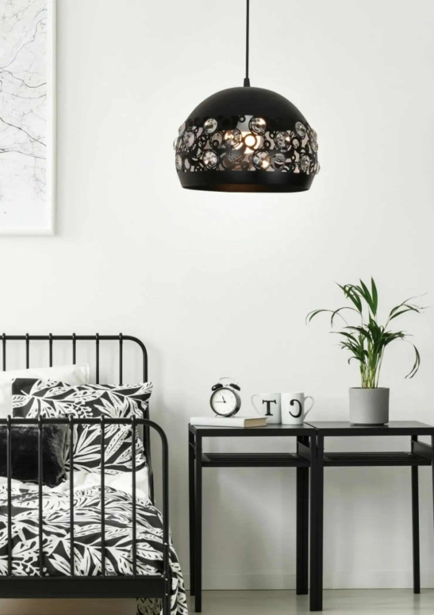 Lampa wisząca z ozdobnym kloszem 31-69696 JOLINA | Kaja Oświetlenie*Sklep Kaja Discount
