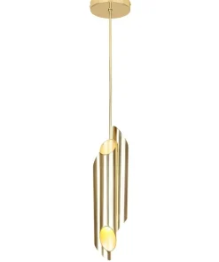 Store Sklep Kaja Lampa wisząca z połączonymi, złotymi tubami MZ5014 LIBRA | Kaja