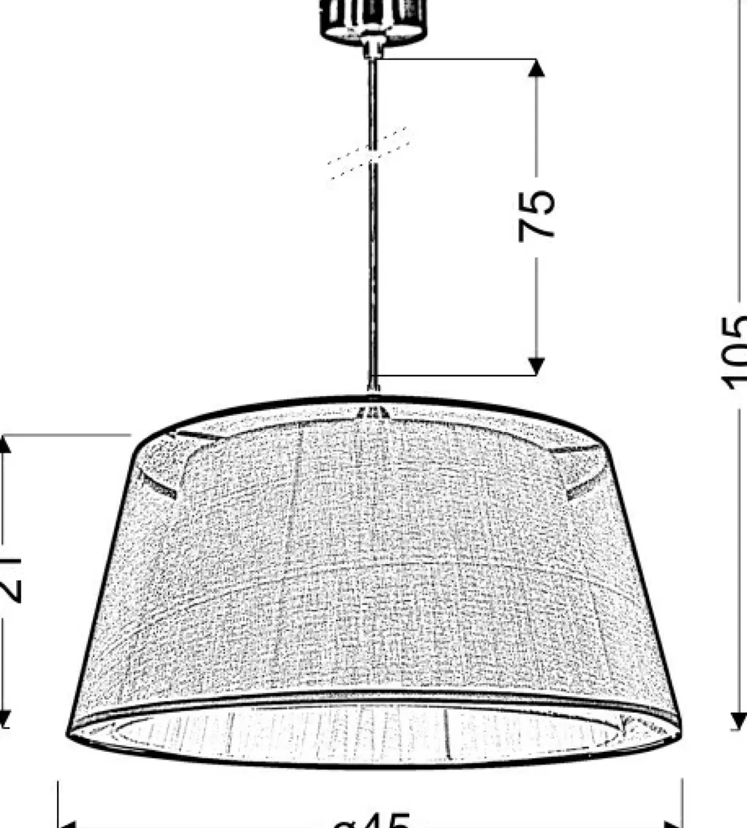 Lampa wisząca z podwójnym abażurem 31-24794 CHARLIE | Kaja Oświetlenie*Sklep Kaja Cheap