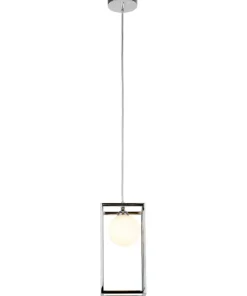 Cheap Sklep Kaja Lampa wisząca z ramką i kulą MD-BR4367-D1 CH DAISY | Kaja Oświetlenie chrom