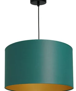 Flash Sale Sklep Kaja Lampa wisząca z szerokim abażurem, zielona LX 3549 z serii ARDEN