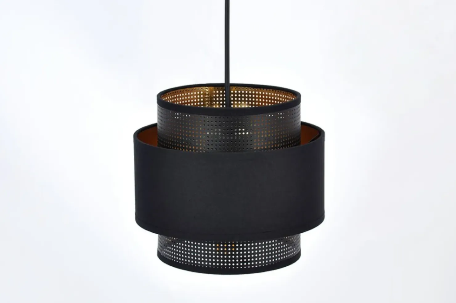 Lampa wisząca z trzema abażurami nad stół kuchenny K-5282 z serii AMOS*Sklep Kaja Cheap