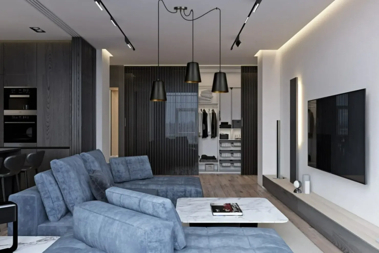 Flash Sale Sklep Kaja Lampa wisząca z trzema czarno-złotymi kloszami 455/3 | Kaja