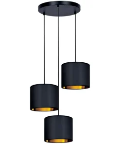 Lampa wisząca z trzema dekoracyjnymi abażurami K-4326 | Kaja*Sklep Kaja Discount