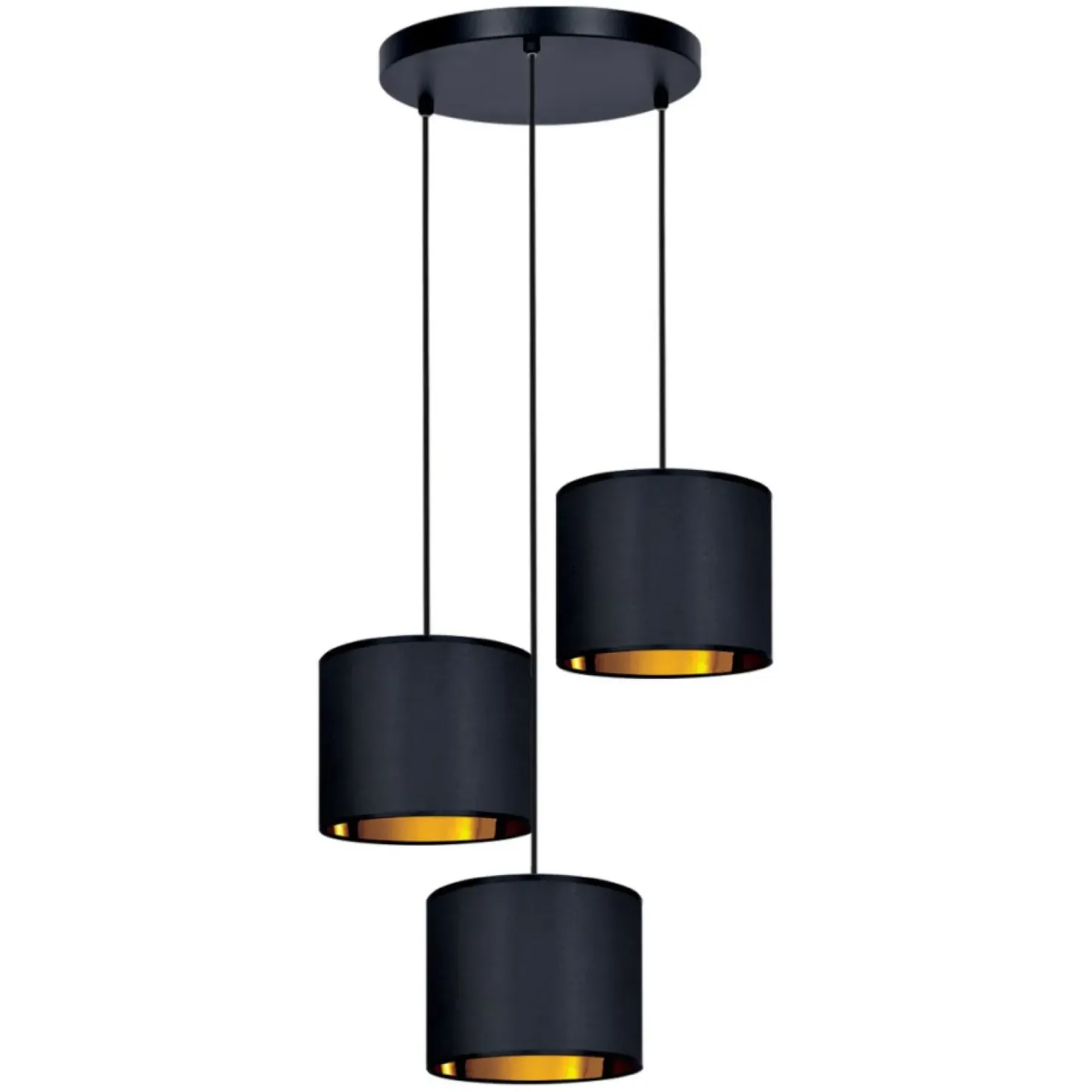 Lampa wisząca z trzema dekoracyjnymi abażurami K-4326 | Kaja*Sklep Kaja Discount