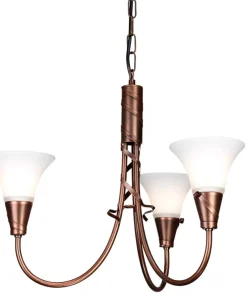Lampa wisząca, z trzema punkami światła EM3-COPPER z serii EMILY*Sklep Kaja Flash Sale