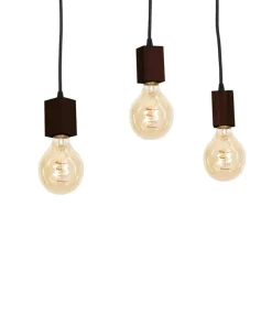 Discount Sklep Kaja Lampa wisząca z trzema źródłami światła, na E27 MLP4360 z serii JACK | Kaja Oświ naturalnedrewno