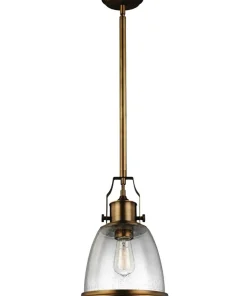 Lampa wisząca z unikalnym szkłem FE-HOBSON-P-M-AB z serii HOBSON*Sklep Kaja Best