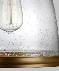 Lampa wisząca z unikalnym szkłem FE-HOBSON-P-M-AB z serii HOBSON*Sklep Kaja Best