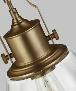 Lampa wisząca z unikalnym szkłem FE-HOBSON-P-M-AB z serii HOBSON*Sklep Kaja Best