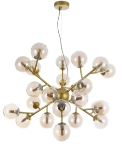 Online Sklep Kaja Lampa wisząca z wieloma kloszami MOD545PL-24G DALLAS | Kaja złoty