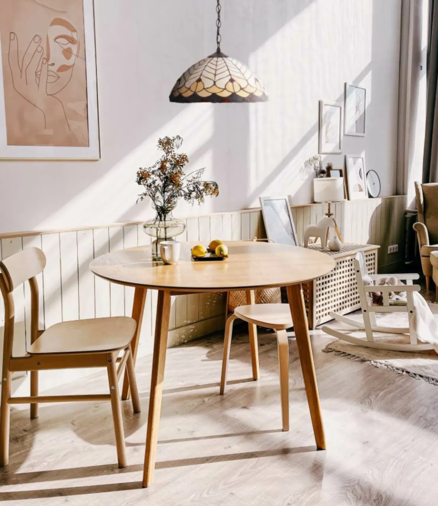 Lampa wisząca z witrażowym kloszem K-P161551 SARGAN | Kaja Oświetlenie*Sklep Kaja Clearance