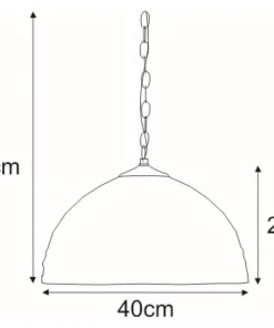Lampa wisząca z witrażowym kloszem K-P161551 SARGAN | Kaja Oświetlenie*Sklep Kaja Clearance