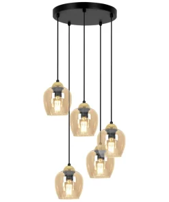 Shop Sklep Kaja Lampa wisząca z wyjątkowymi kloszami K-5607 z serii TULA