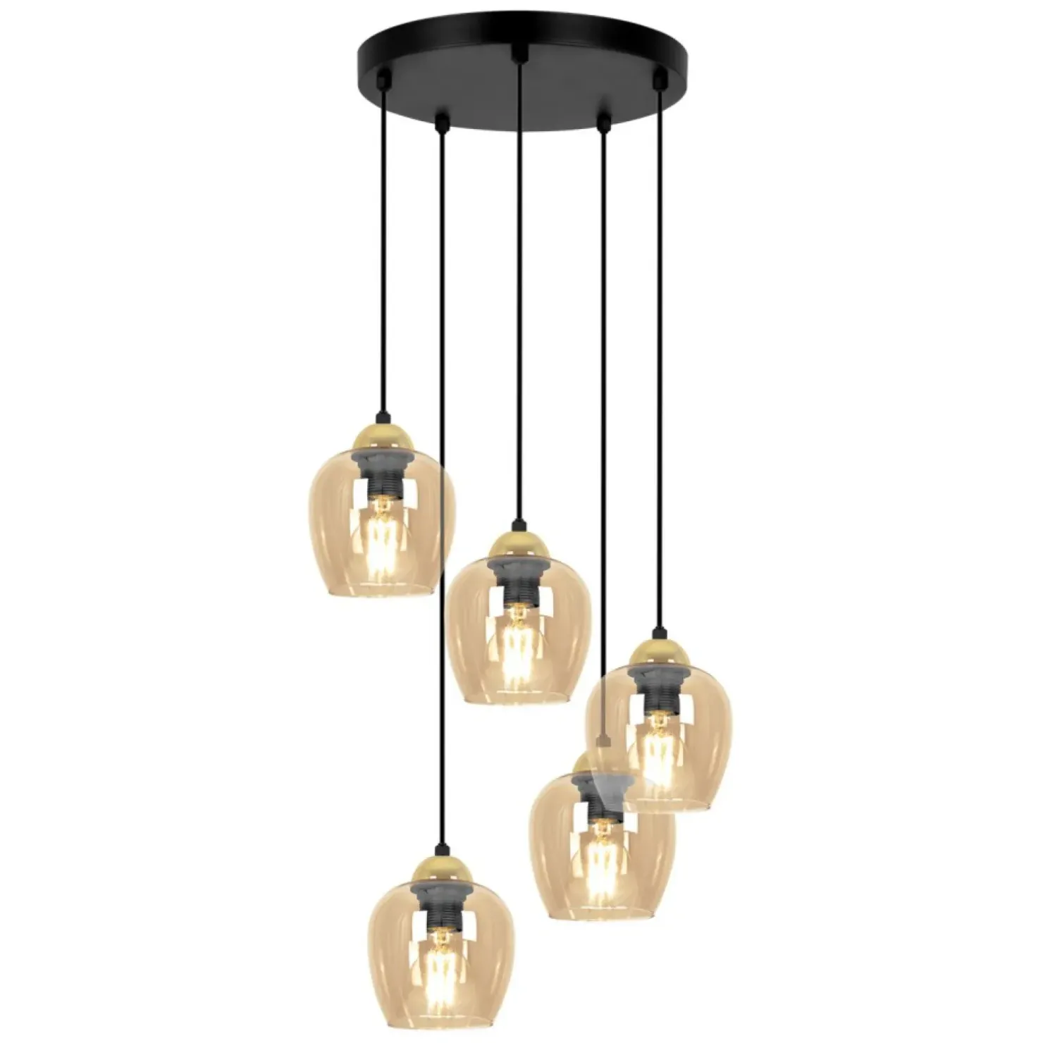 Shop Sklep Kaja Lampa wisząca z wyjątkowymi kloszami K-5607 z serii TULA