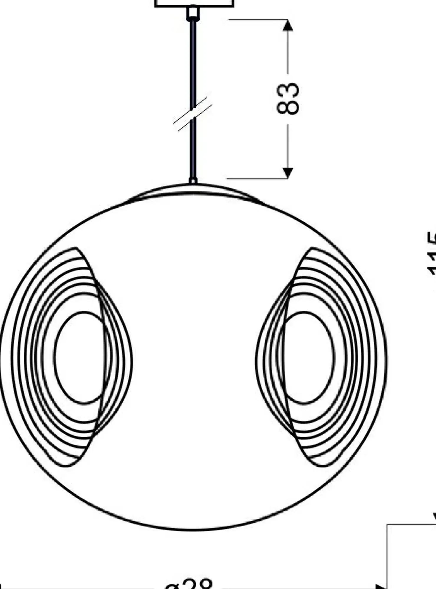 Lampa wisząca z m kloszem 31-51226 CLUB | Kaja Oświetlenie*Sklep Kaja Sale