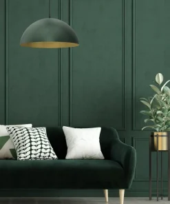 Shop Sklep Kaja Lampa wisząca z zielonym kloszem o średnicy 45cm MLP8287 z serii BETA | Kaja Ośw