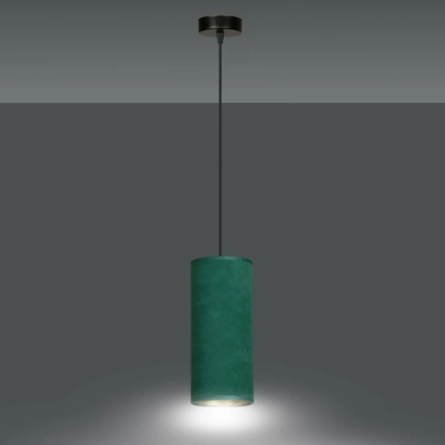 Discount Sklep Kaja Lampa wisząca ze smukłym, kolorowym abażurem 1058/1 BENTE | Kaja