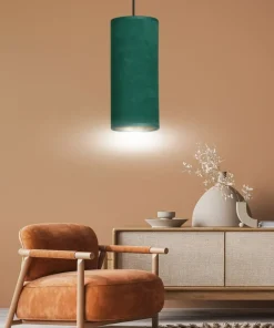Discount Sklep Kaja Lampa wisząca ze smukłym, kolorowym abażurem 1058/1 BENTE | Kaja