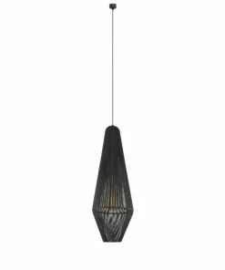 New Sklep Kaja Lampa wisząca ze smukłym, plecionym abażurem ANT 5126 HAGATA | Kaja
