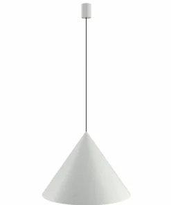 Best Sklep Kaja Lampa wisząca ze stożkowym, dużym kloszem ⌀50cm 10872 ZENITH | Kaja szary
