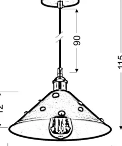 Lampa wisząca ze stożkowym kloszem 31-58140 SCRIMI | Kaja Oświetlenie*Sklep Kaja Flash Sale