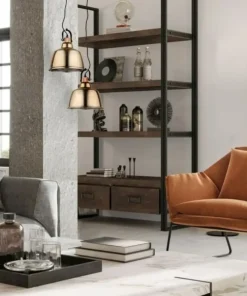 Shop Sklep Kaja Lampa wisząca ze m kloszem na duży gwint 8381 | Kaja Oświetlenie złoty