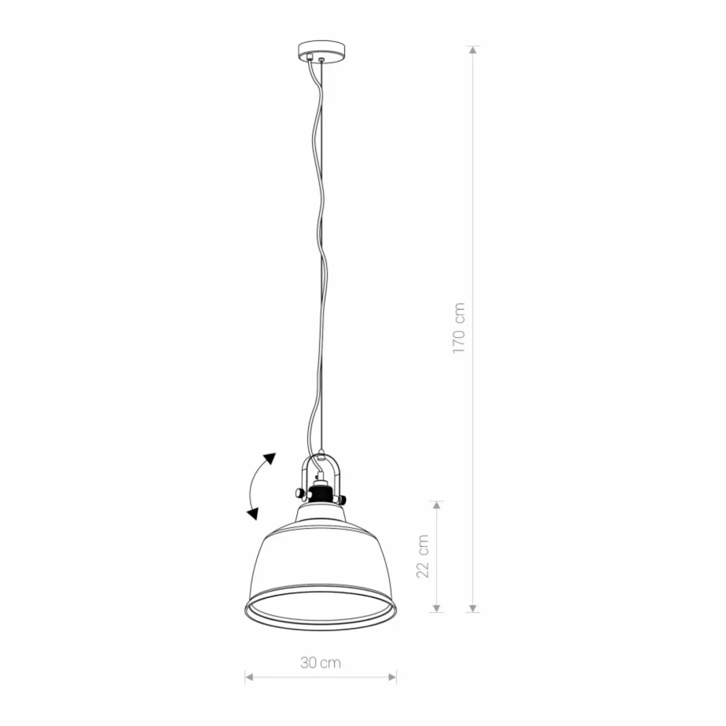 Shop Sklep Kaja Lampa wisząca ze m kloszem na duży gwint 8381 | Kaja Oświetlenie złoty