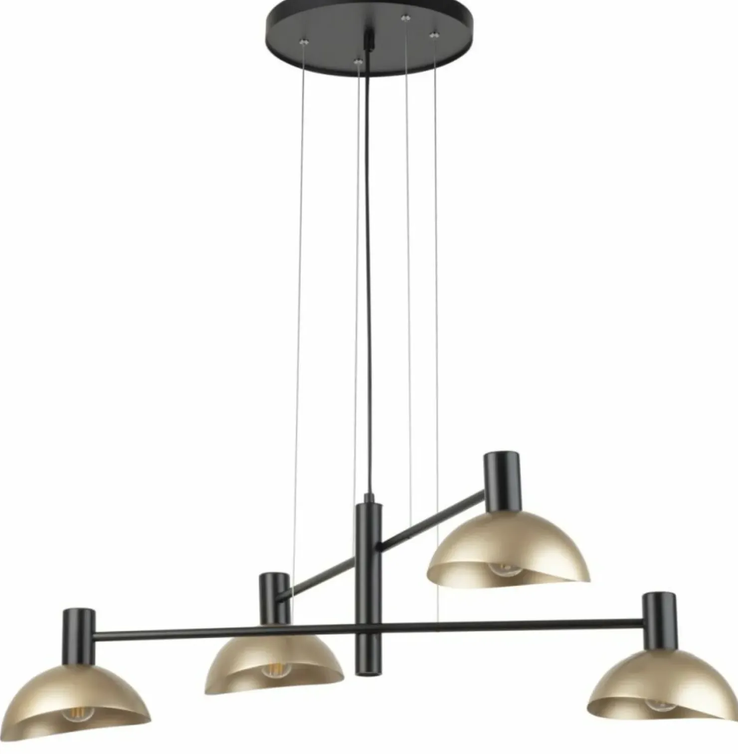 Flash Sale Sklep Kaja Lampa wisząca ze złotymi, otwartymi kloszami SIG 40568 ARTIS | Kaja