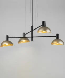 Flash Sale Sklep Kaja Lampa wisząca ze złotymi, otwartymi kloszami SIG 40568 ARTIS | Kaja