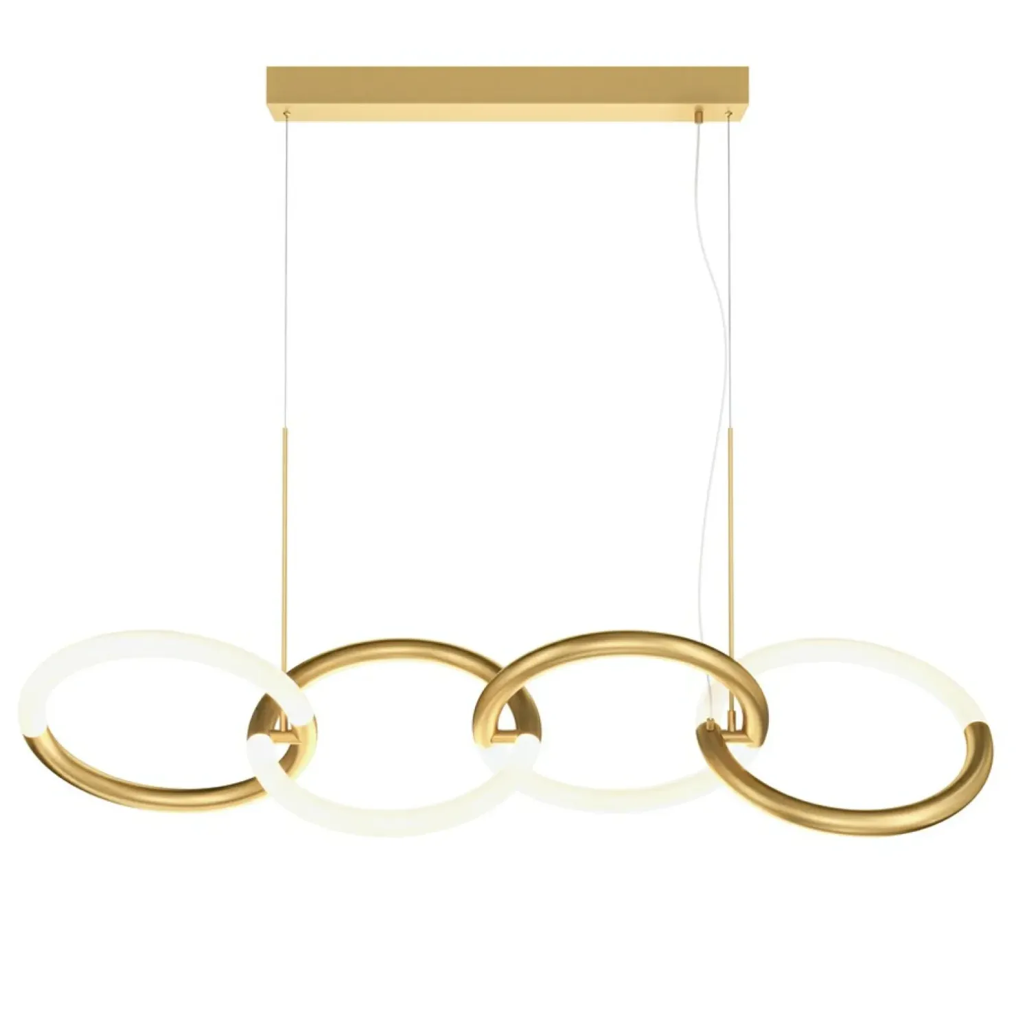 Sale Sklep Kaja Lampa wisząca, złoto-białe obręcze MOD165PL-L40G3K z serii NODE | Kaja złoty