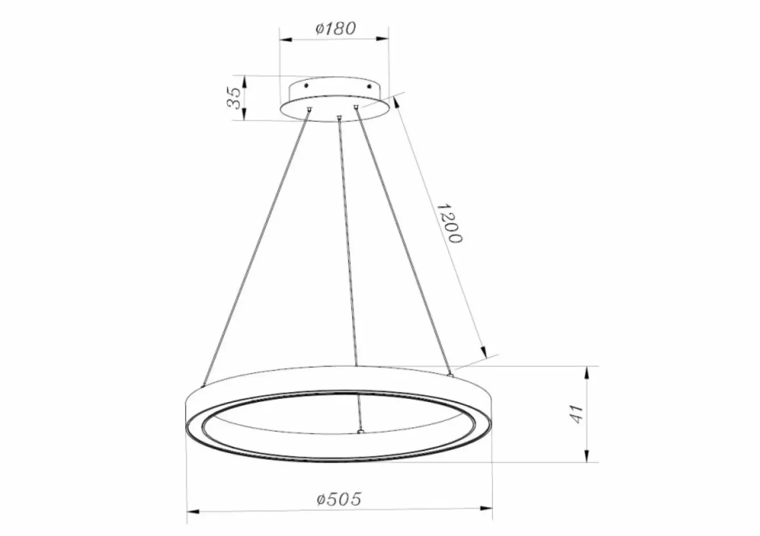 Shop Sklep Kaja Lampa wisząca złoty ring LED PL200910-500-GD CARLO| Kaja Oświetlenie