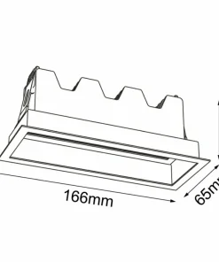 Lampa wpuszczana, do kuchni LED 10W 4000K ANT 3049 A-GLARE | Kaja*Sklep Kaja Sale