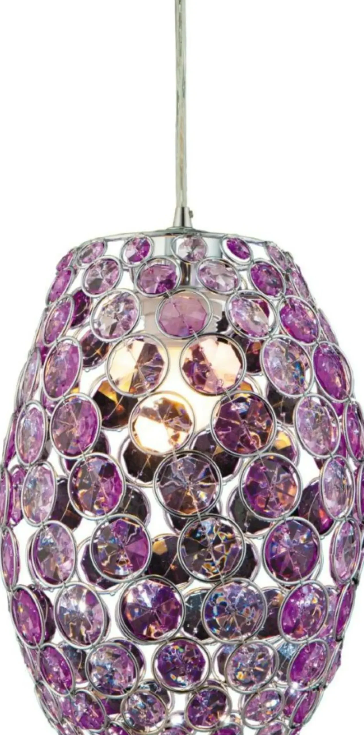Clearance Sklep Kaja Lampa wysadzana mi kryształkami 31-92536 CORN | Kaja fioletowy